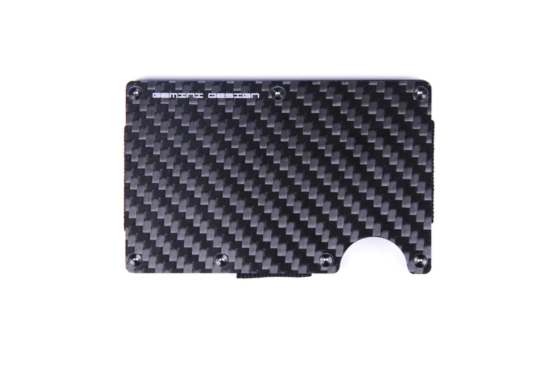 GEMINI DESIGN Type A Dry Carbon Fiber Card Wallet Twill Carbon Weave & Matte Finish